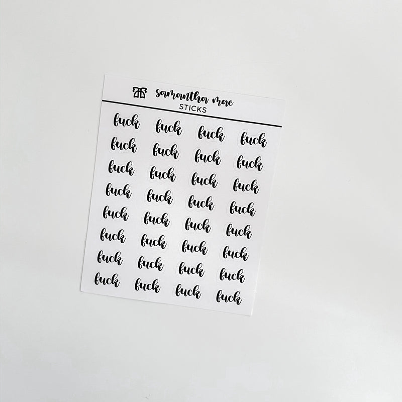 Fuck Profanity Bubbly Script | New Design