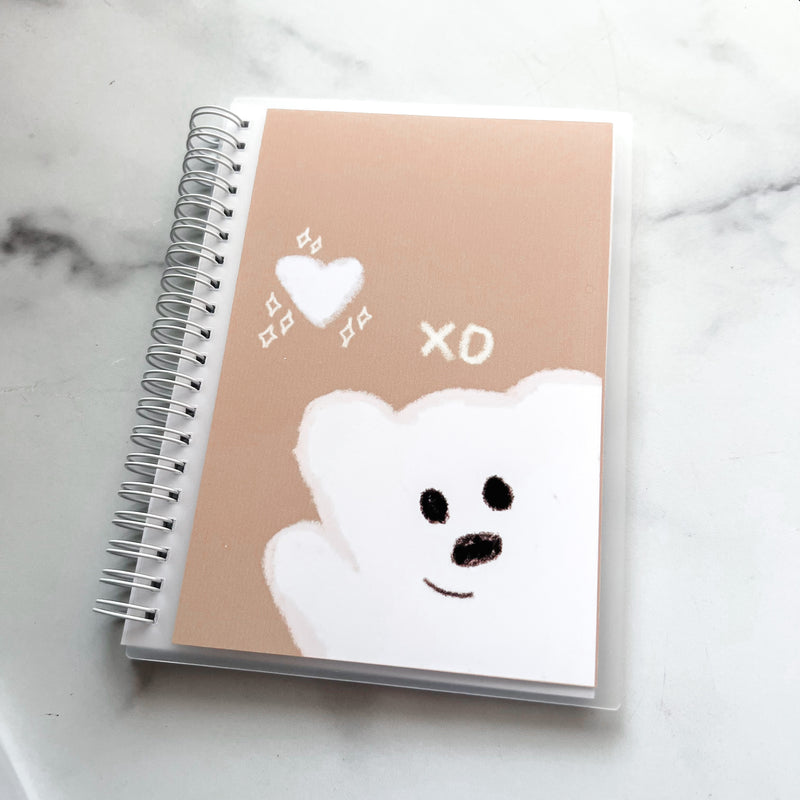 Sticker Reusable Book: White Xo Bear