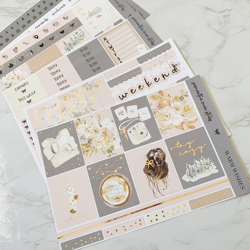 Warm Wishes FivePages Foiled Full Vertical Kit
