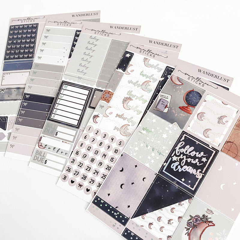 Sticker Reusable Book: Foiled White Planner Supplies – Samantha Mae Sticks