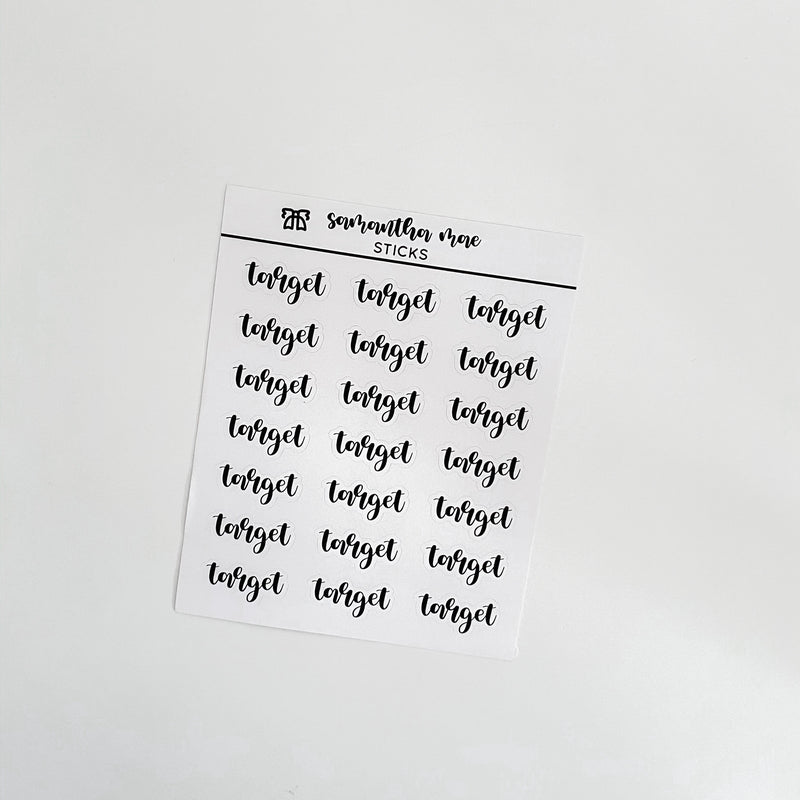 Target Bubbly Script | New Design