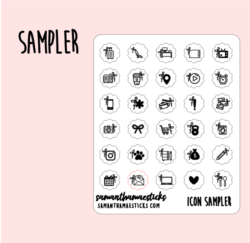 All Icons Sampler | Scallop Foiled Icon