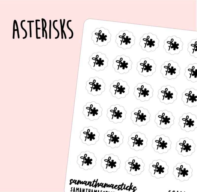 Asterisks | Scallop Foiled Icon