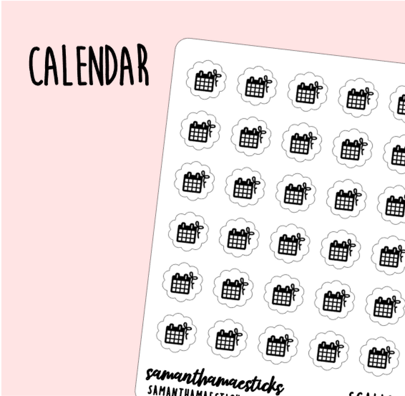 Calendar | Scallop Foiled Icon