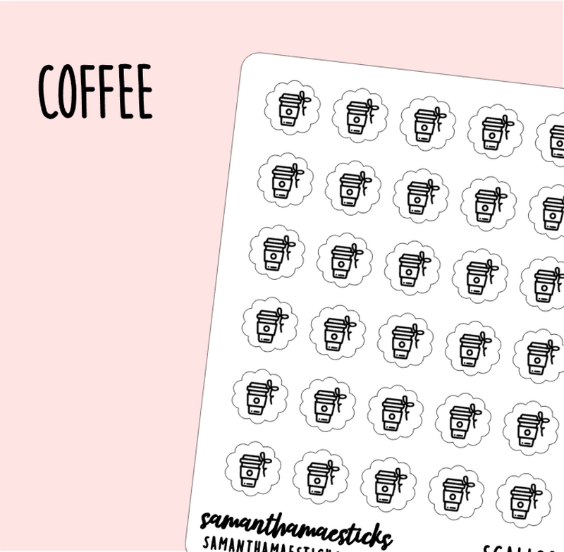 Coffee | Scallop Foiled Icon