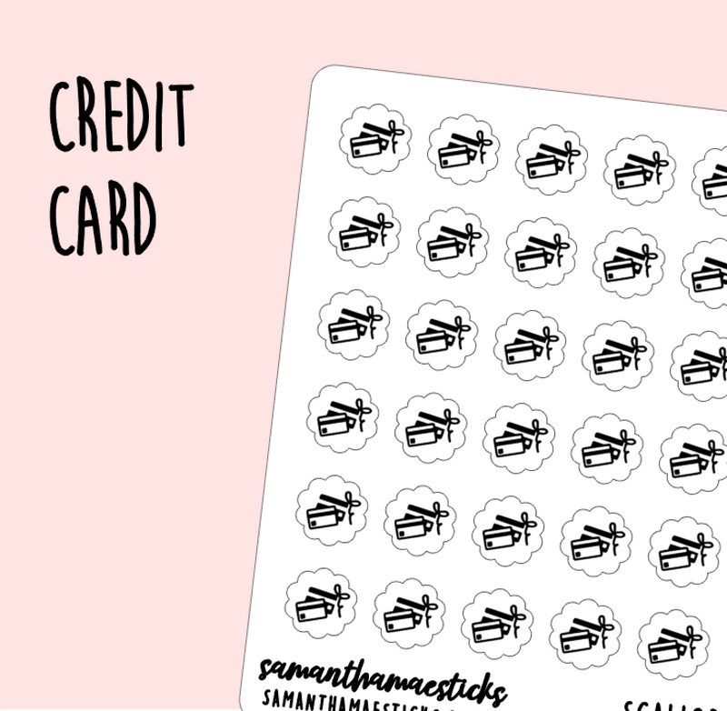 Credit Card | Scallop Foiled Icon