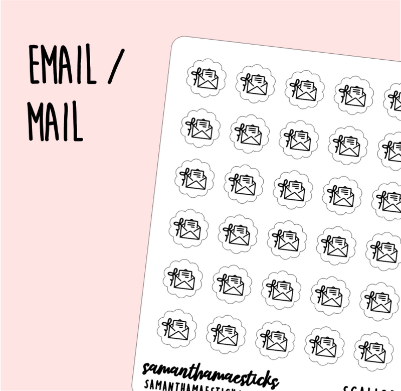Email + Mail | Scallop Foiled Icon