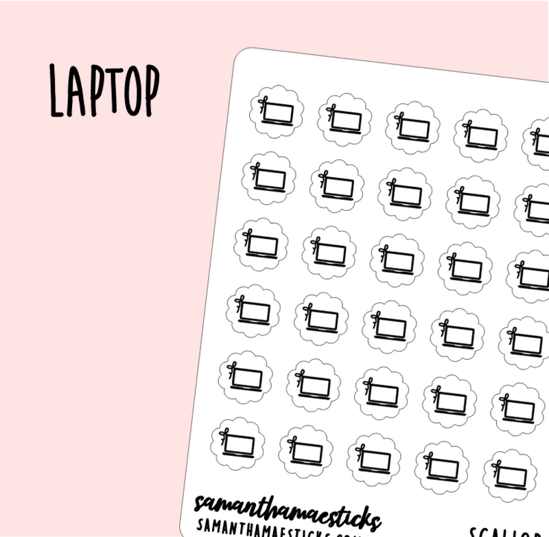 Laptop | Scallop Foiled Icon