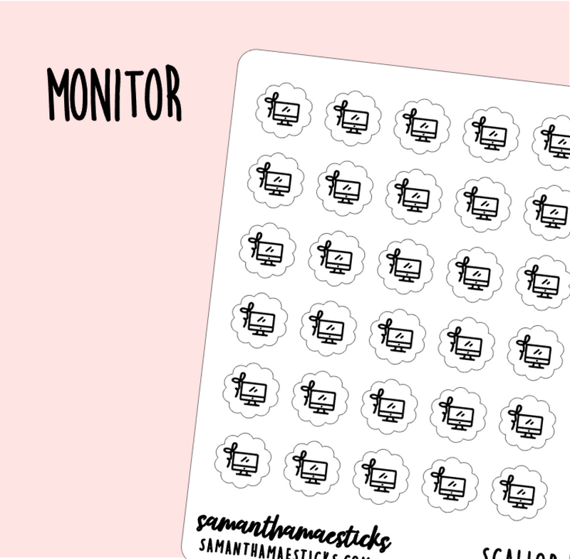 Monitor | Scallop Foiled Icon