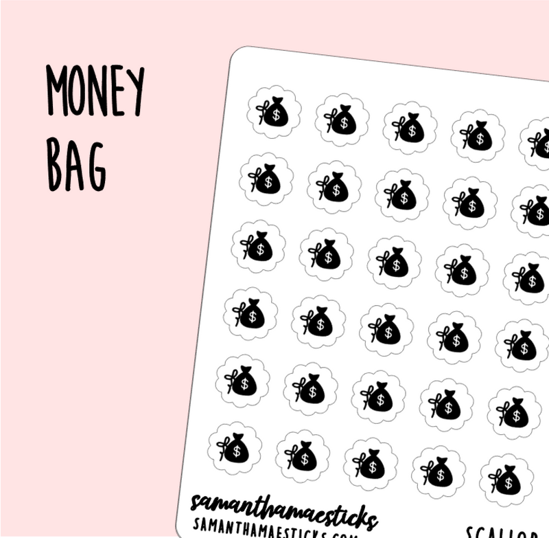 Money Bag | Scallop Foiled Icon