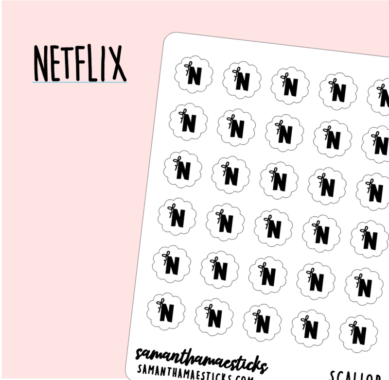 Netflix | Scallop Foiled Icon