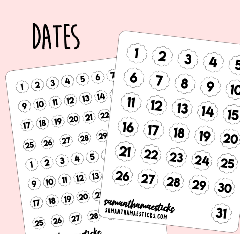 Dates | Scallop Foiled Icon