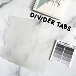 Clear Divider Tabs 5 Pieces for 5x7" Reusable Sticker Book Storage